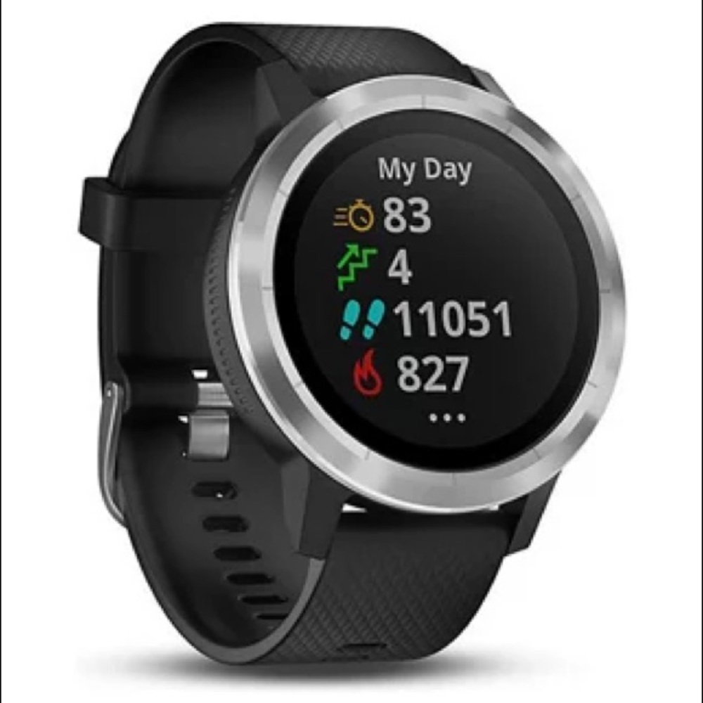 Garmin Vivoactive 3 with charger